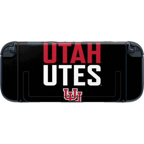 University of Utah Interlocking U Nintendo Switch 2 (2025) with Joy-Con Skin